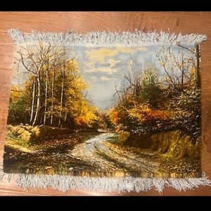 Handmade persian Pictorial rug 30X22 inch